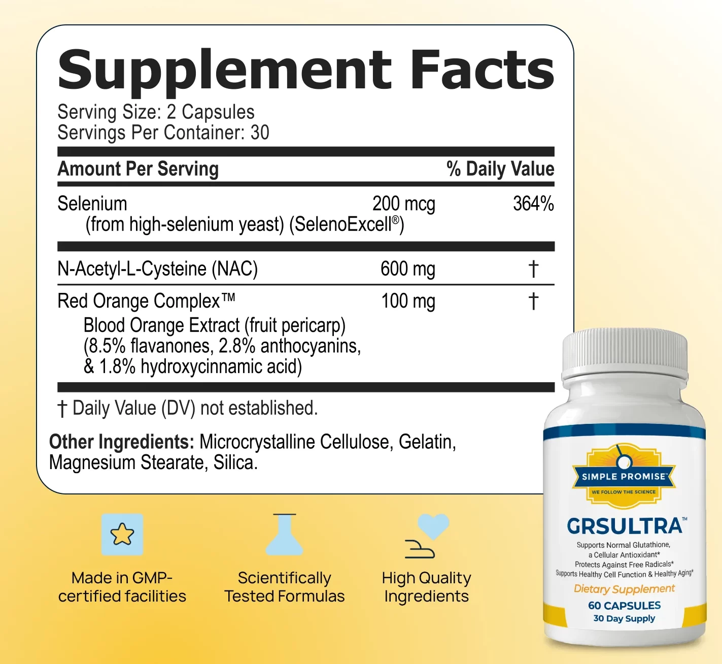 GRS Ultra Supplement Facts